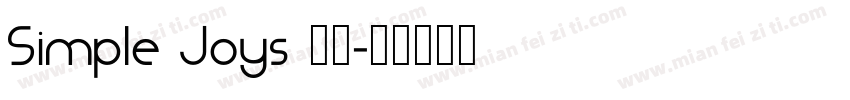 Simple Joys 字体字体转换